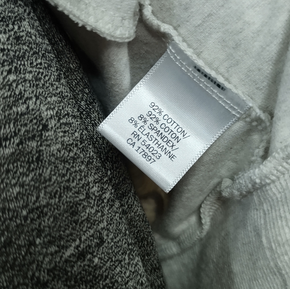Banana Republic ivory & gray heathered lightweight zip up jacket - Picture 14 of 15